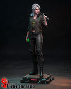 Ciri Cyberpunk — cd-projekt-red — Statue by H3llcreator