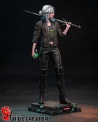 Ciri Cyberpunk — cd-projekt-red — Statue by H3llcreator