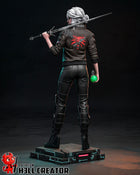 Ciri Cyberpunk — cd-projekt-red — Statue by H3llcreator
