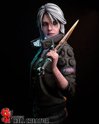 Ciri Cyberpunk — cd-projekt-red — Statue by H3llcreator