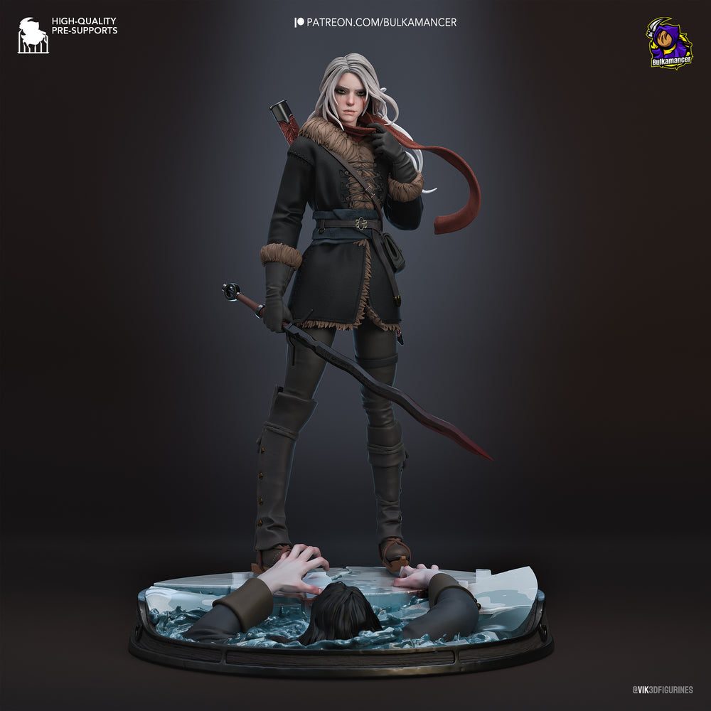 Ciri — cd-projekt-red — Statue by Bulkamancer