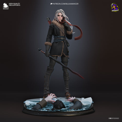 Ciri — cd-projekt-red — Statue by Bulkamancer