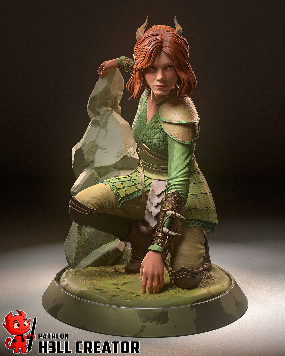 Doric (small stand) — small-figurine — Statue by H3llcreator