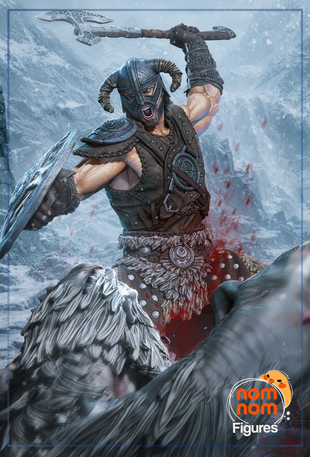 Dragonborn — The Elder Scrolls V Skyrim — Statue by NomNom