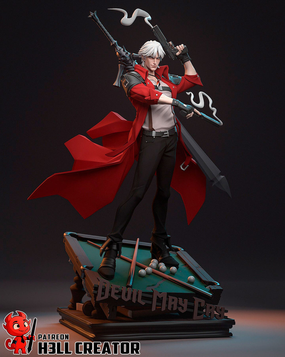 Dante — action — Statue by H3llcreator