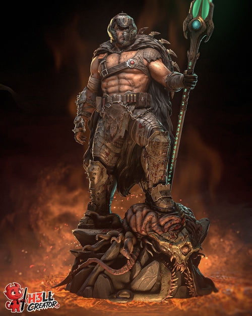 Doom Guy v2 — demon-slayer — Statue by H3llcreator