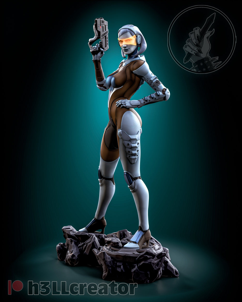 EDI — bioware — Statue by H3llcreator