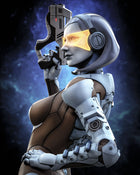EDI — bioware — Statue by H3llcreator