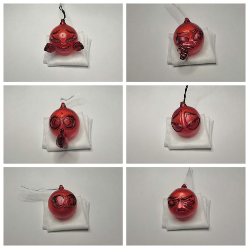 Emoji Christmas Ornament Set — Statue by Bulkamancer
