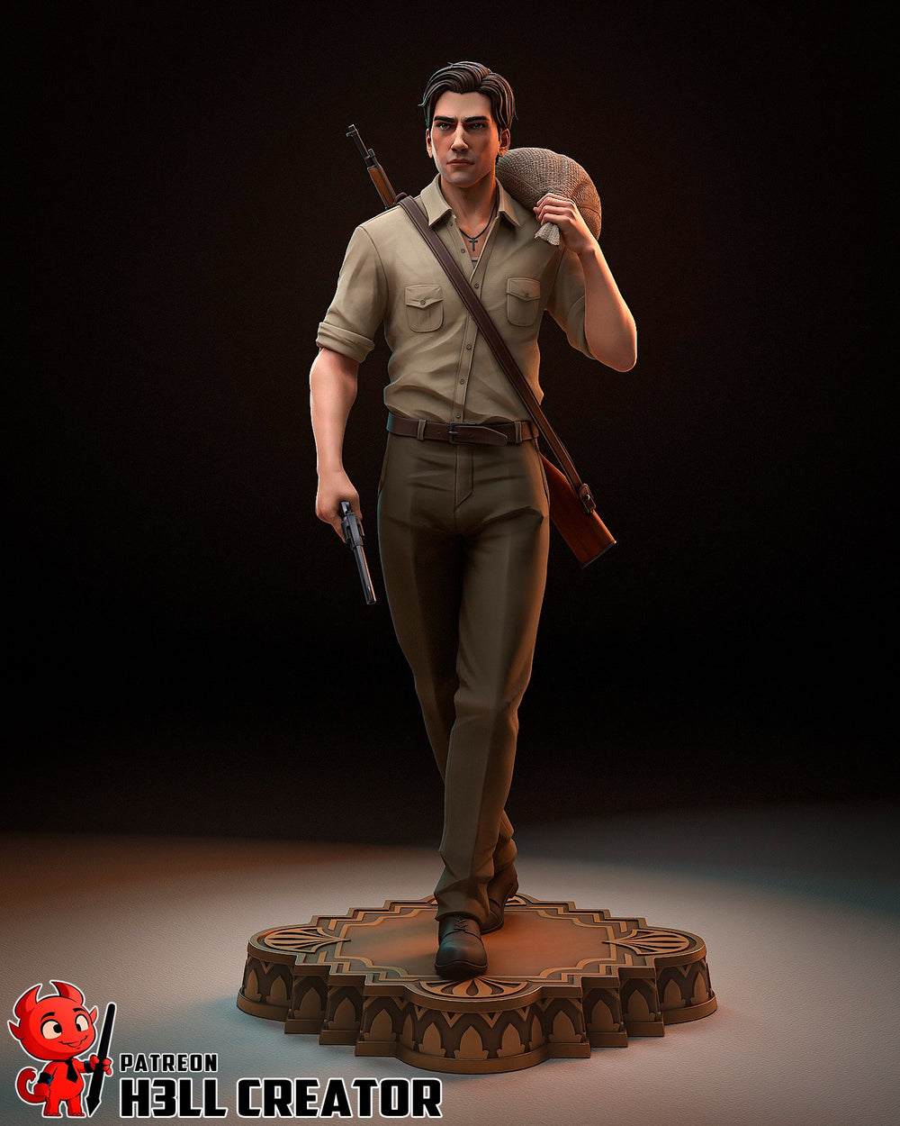 Enzo Favara — naughty-dog — Statue by H3llcreator
