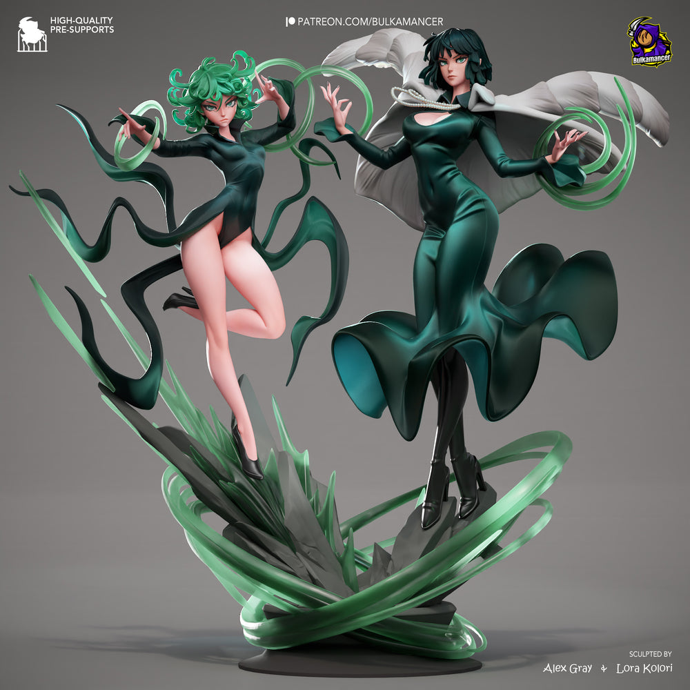 Esper Sisters — One-Punch Man — Statue by Bulkamancer