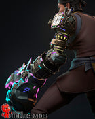 Fighter with a mechanical arm — action-figure — Statue by H3llcreator