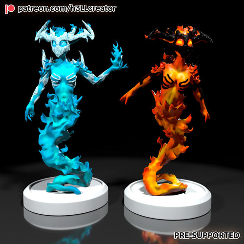 Fire elemental — Statue by H3llcreator
