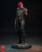 Female V — cd-projekt-red — Statue by H3llcreator