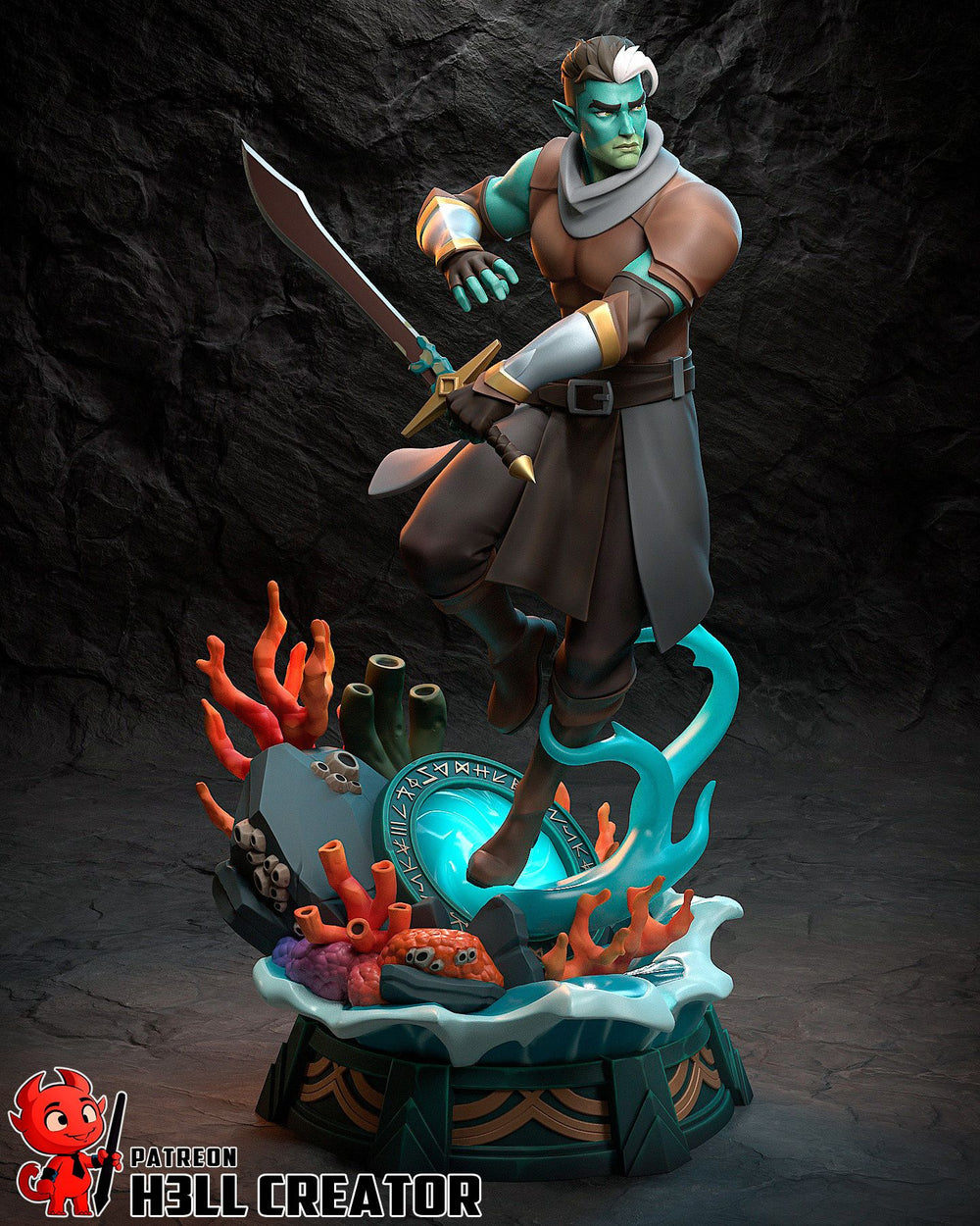 Fjord — half-orc — Statue by H3llcreator