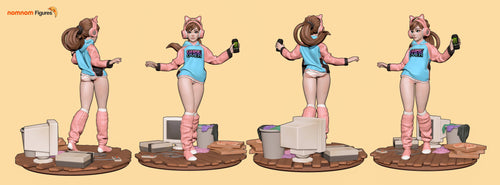 Gamer Girl — Statue by NomNom