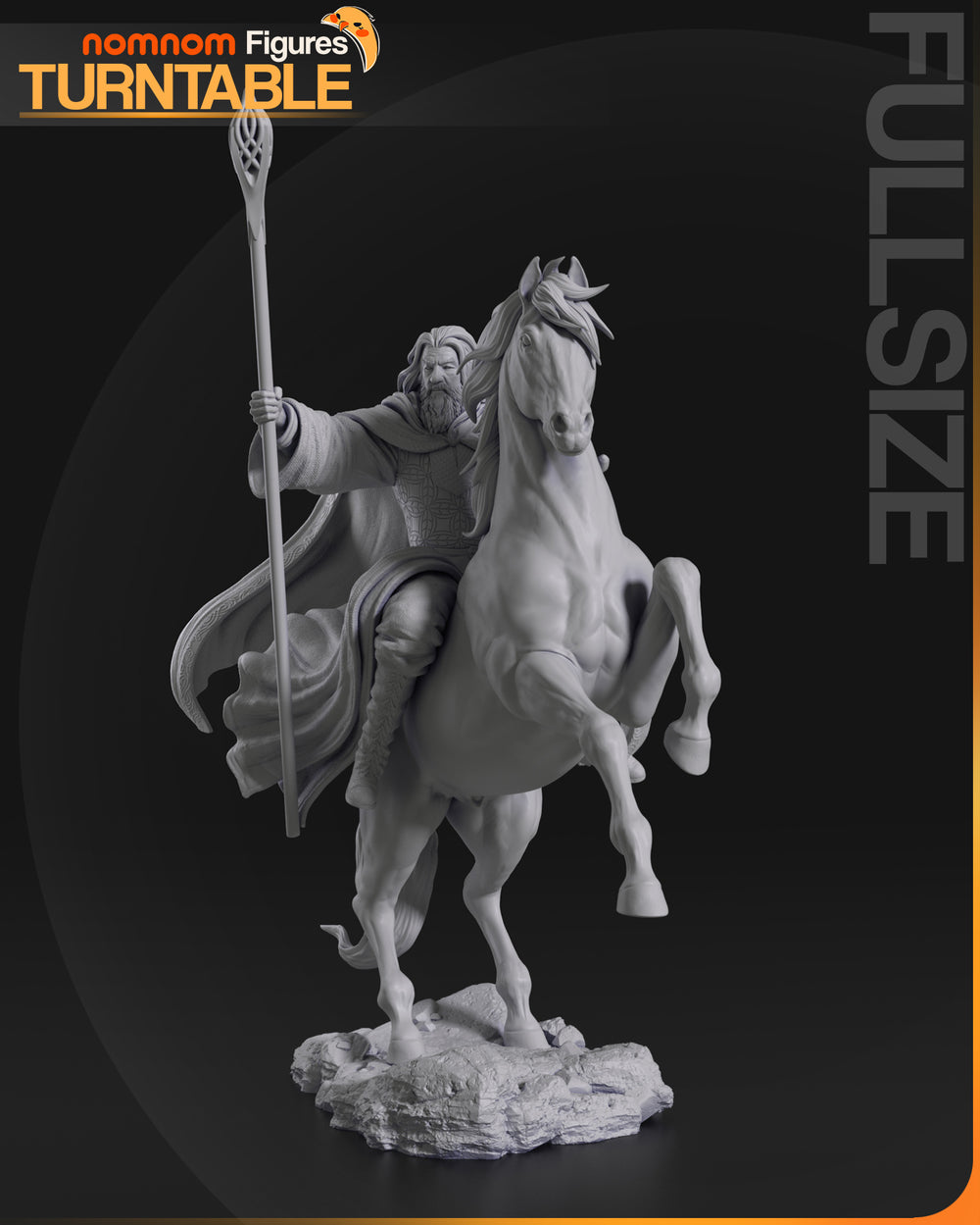 Gandalf the White — Lord of the Rings — Statue by NomNom