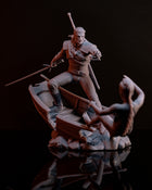 Geralt of Rivia — cd-projekt-red — Statue by H3llcreator