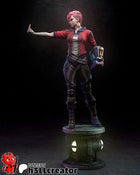 Girl Big gloves — stylized — Statue by H3llcreator