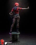Girl Big gloves — stylized — Statue by H3llcreator