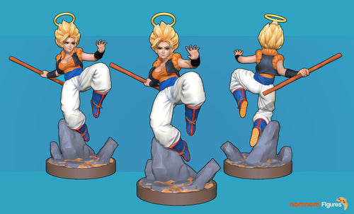 Gogeta Girl — Statue by NomNom