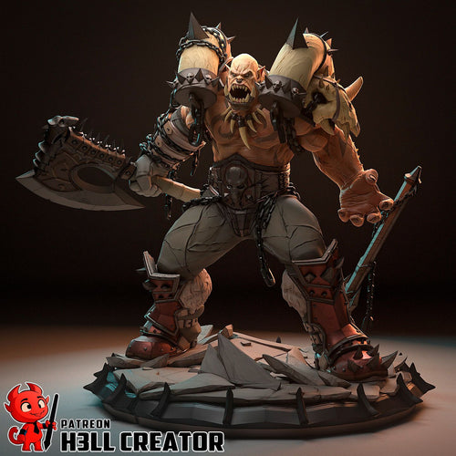 Garrosh — aotc — Statue by H3llcreator