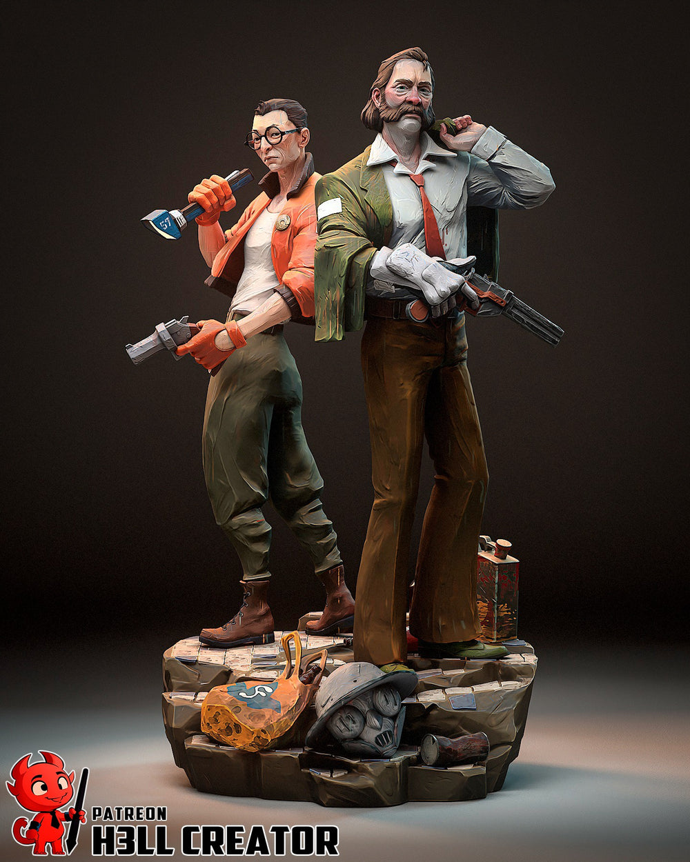 Harry and Kim — british-tv — Statue by H3llcreator