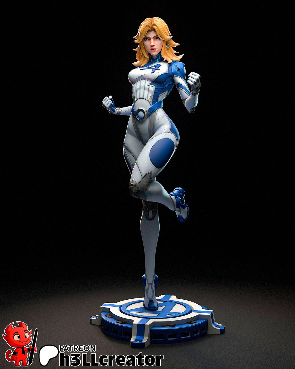 Invisible Woman — comic-book — Statue by H3llcreator