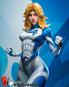 Invisible Woman — comic-book — Statue by H3llcreator
