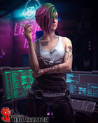 Judy Alvarez — cyberpunk 2077 — Statue by H3llcreator