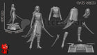 Jaheira — baldurs gate — Statue by H3llcreator