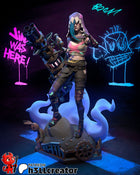 Jinx — arcane — Statue by H3llcreator
