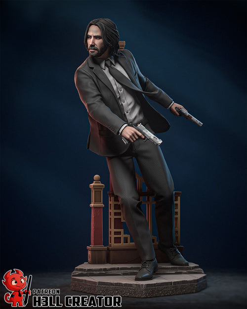 John Wick — Statue by H3llcreator