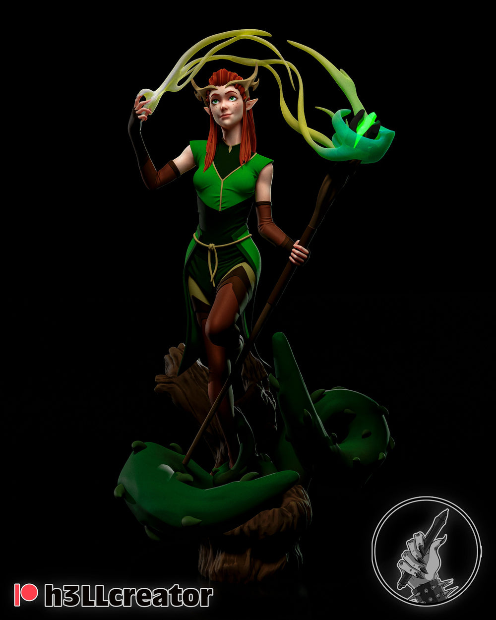 Keyleth — Statue by H3llcreator
