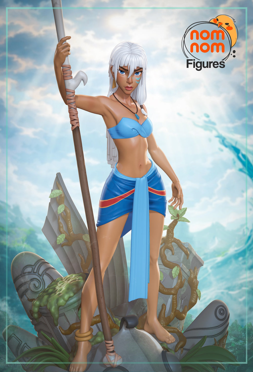 Kida — Atlantis — Statue by NomNom