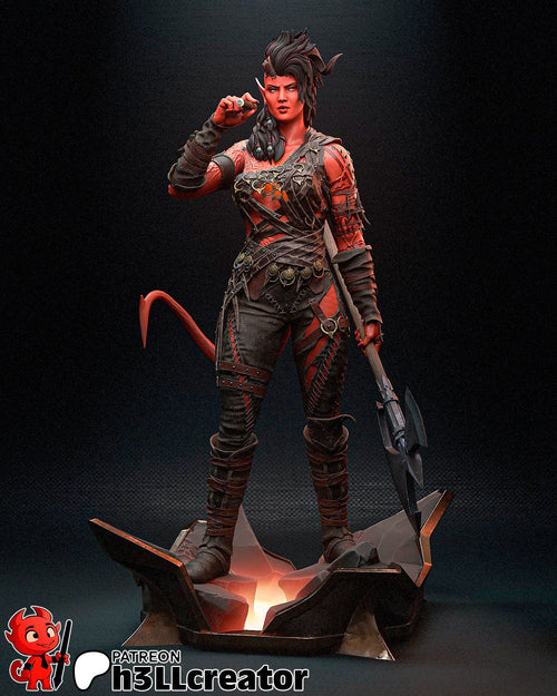 Karlach — baldurs gate — Statue by H3llcreator