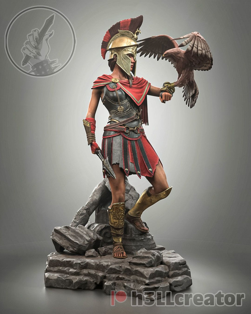 Kassandra — assassins creed — Statue by H3llcreator