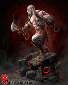 Kratos — god of war — Statue by H3llcreator