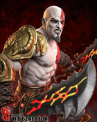 Kratos — god of war — Statue by H3llcreator