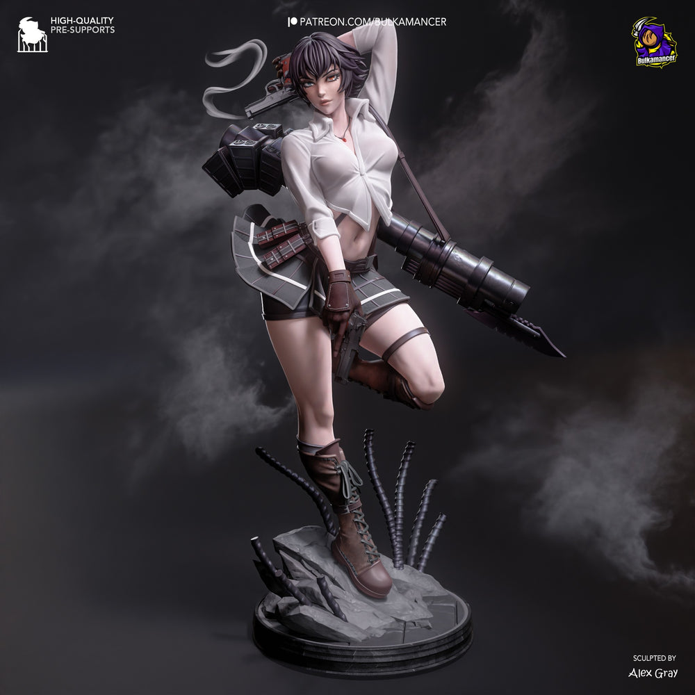 Lady — Devil May Cry 3 — Statue by Bulkamancer
