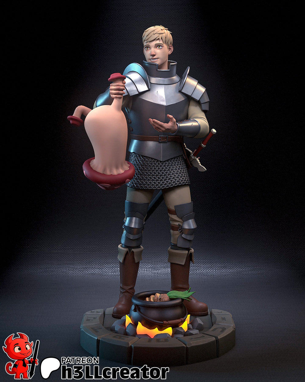 Laios Touden — delicious in dungeon — Statue by H3llcreator