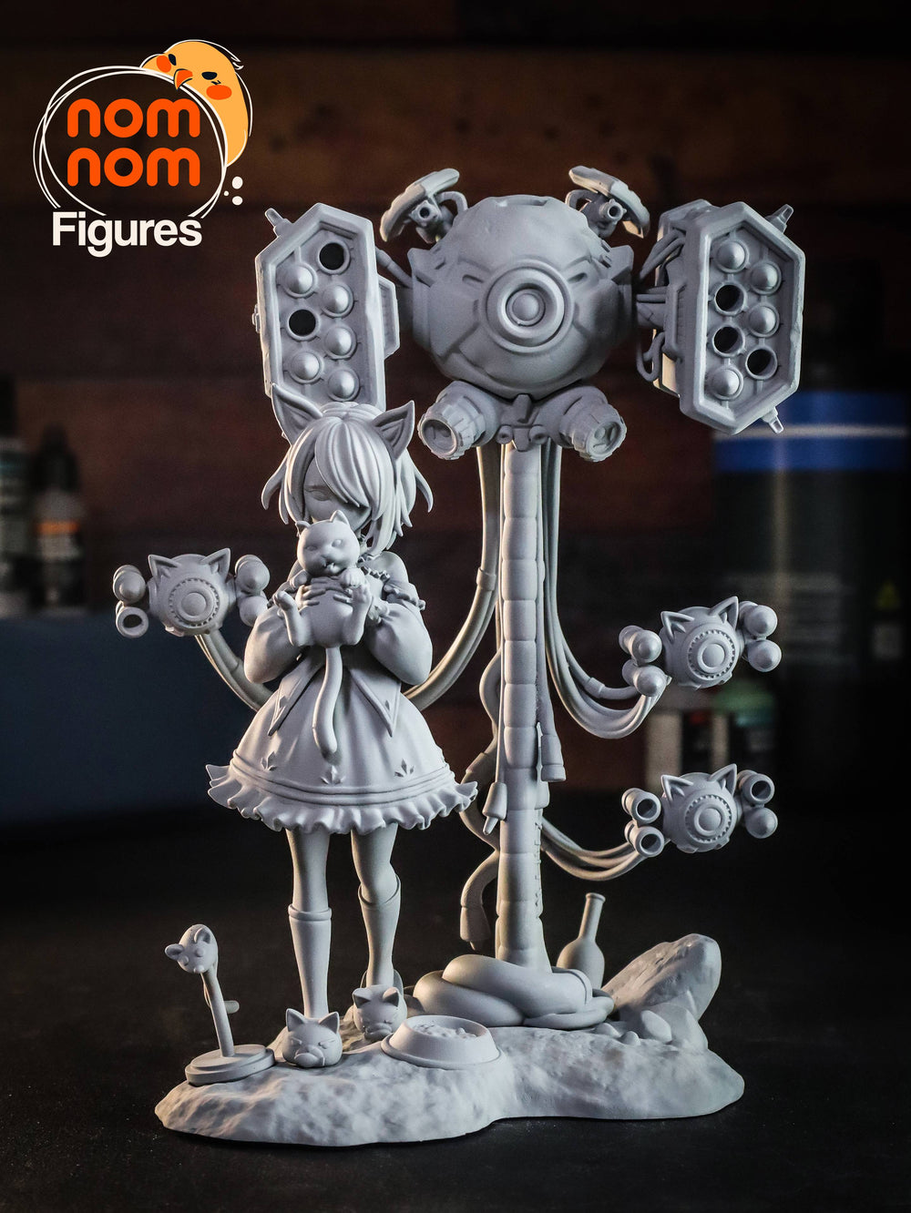 Luna x Tofu — Nomnom Originals — Statue by NomNom