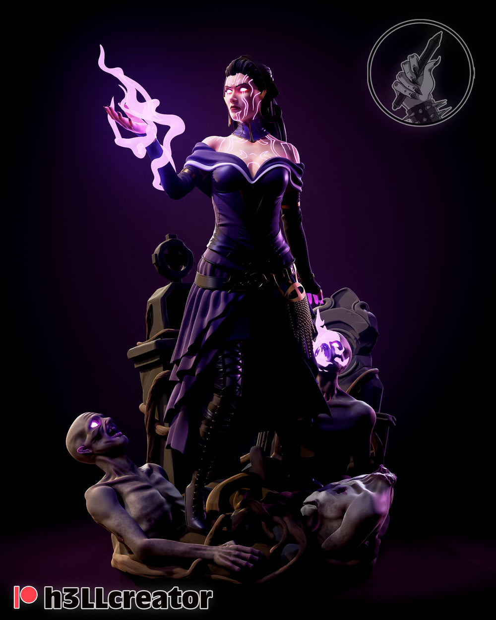 Liliana — Statue by H3llcreator