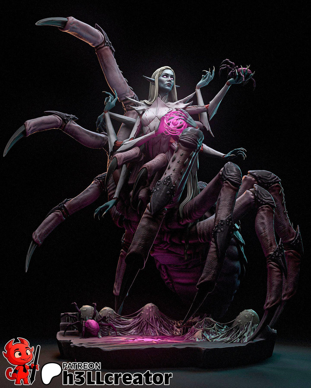 Lolth — d&d — Statue by H3llcreator