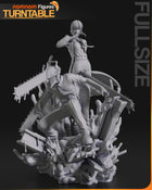 Makima and Denji — Chainsaw Man — Statue by NomNom