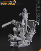 Makima and Denji — Chainsaw Man — Statue by NomNom