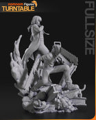 Makima and Denji — Chainsaw Man — Statue by NomNom