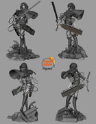 Mikasa Ackerman (Stand Alone) — Attack on Titan — Statue by NomNom