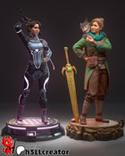 Mio and Zoe SET — mio and zoe — Statue by H3llcreator
