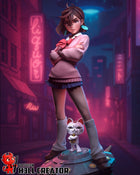 Momo Ayase — dandadan — Statue by H3llcreator